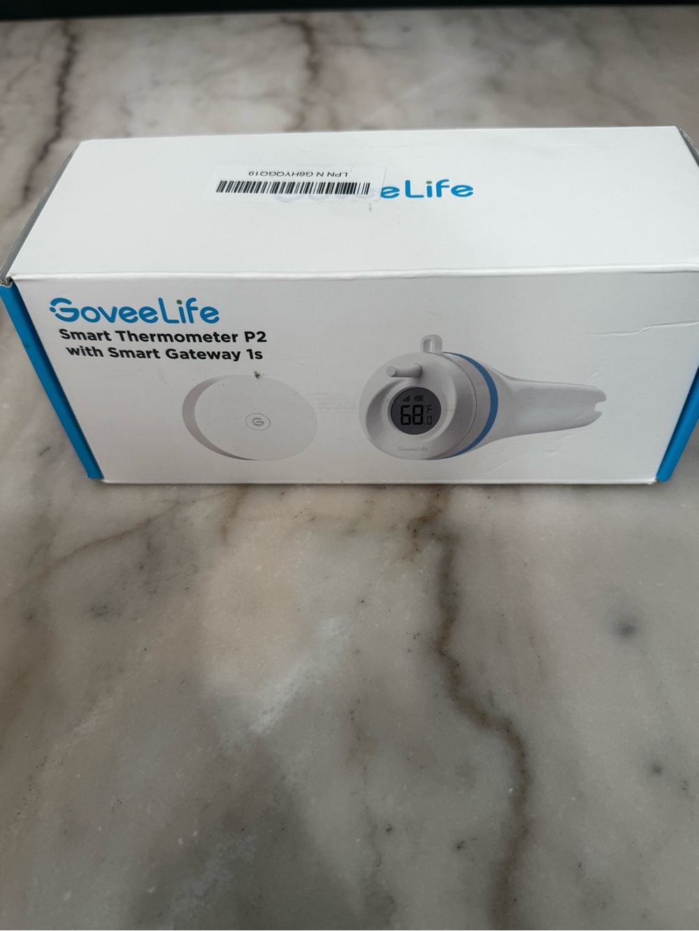GoveeLife Smart Thermometer P2 with Smart Gateway - White and Blue